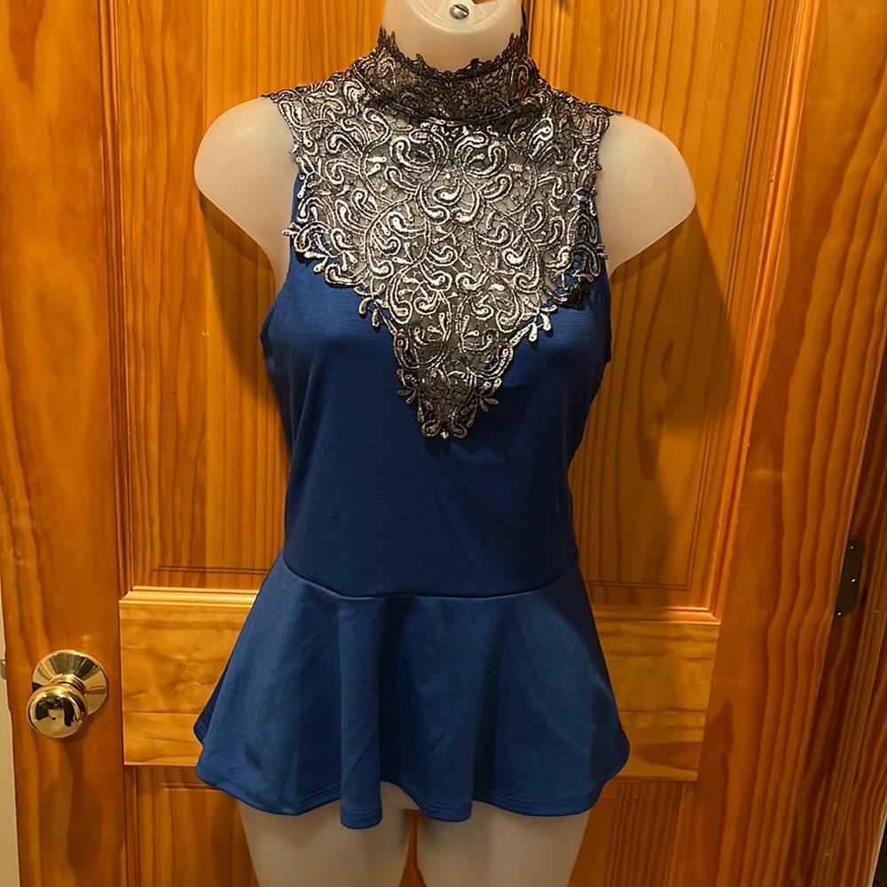 2B Bebe Peplum Top